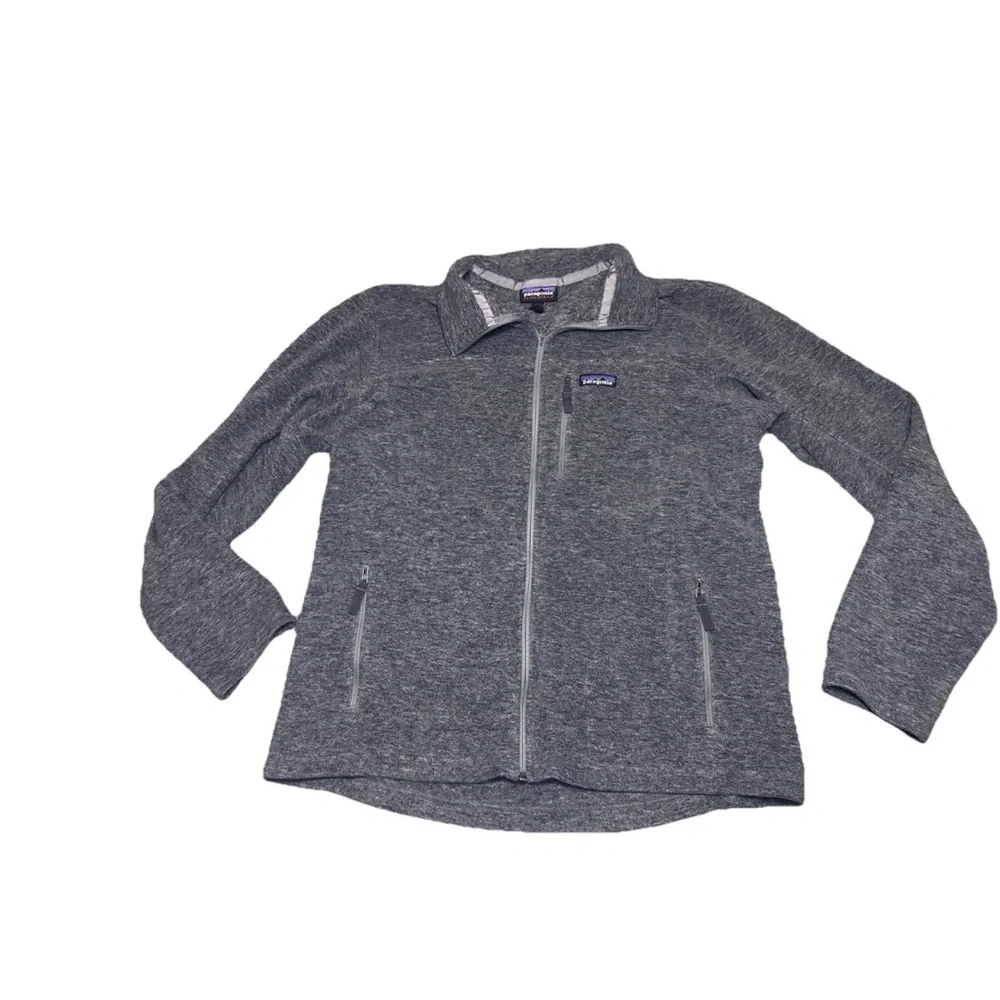 Patagonia Classic Synchilla Fleece Jacket Mens Large Full Zip Grey Gray READ